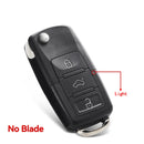 KEYYOU 2 button Folding Car Remote Key Flip Folding Key Shell Case For Volkswagen Vw Jetta Golf Passat Beetle Skoda Seat Polo B5