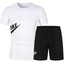 Men's Summer T-shirt and Shorts Set Men's Breathable sportswear Set Casual and Fashionable short-sleeved T-shirt Set