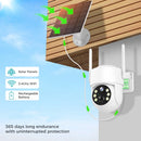 WIFI Solar Camera 4MP PIR Human Detection Outdoor Security With Solar Panel Wireless Surveillance PTZ Battery Camera iCsee