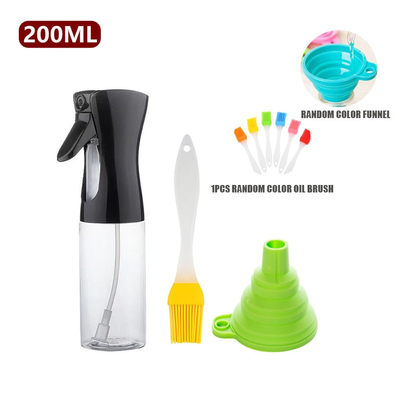 New 1/2PCS Olive Oil Spray BBQ Cooking Kitchen Baking Sprayer Bottle Leak-proof BBQ Air Fryer Sprayer Oil Camping Cookware Tool