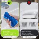 Bathroom Sponge Cleaning Brush Multi-Functional Tool Long Handle Removable Household Floor Bathtub Brushes Ceramic Tile Brush