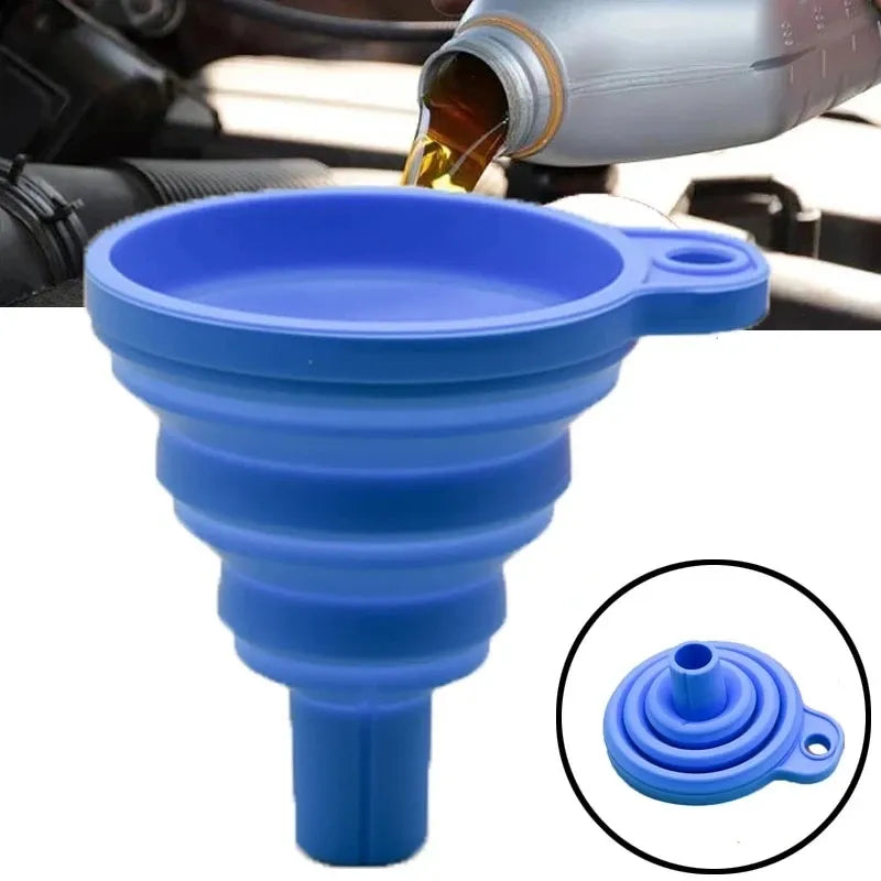 Engine Bleeding Funnel Engine Funnel Car Universal Silicone Liquid Funnel Washer Fluid Change