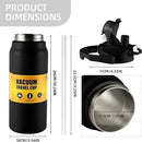 New Vacuum Stainless Steel Cup, Hot and Cold Insulated Stainless Steel Water Bottle with Straw, Vacuum Bottle