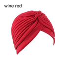 Women Shine Silver Gold Knot Twist Turban Headbands Cap Autumn Winter Warm Headwear Casual Streetwear Female Muslim Indian Hats