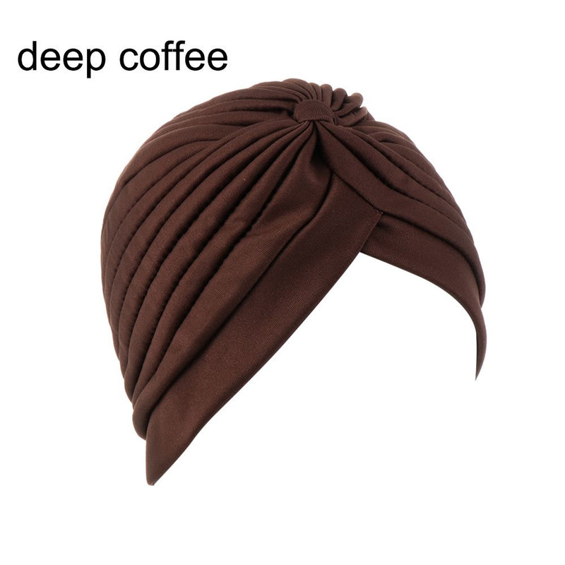 Women Shine Silver Gold Knot Twist Turban Headbands Cap Autumn Winter Warm Headwear Casual Streetwear Female Muslim Indian Hats