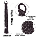 Synthetic Ponytail Hair Extensions Fishtail Fishbone Drawstring Ponytail 20Inch Wrap Around Ponytail For White Women False Braid