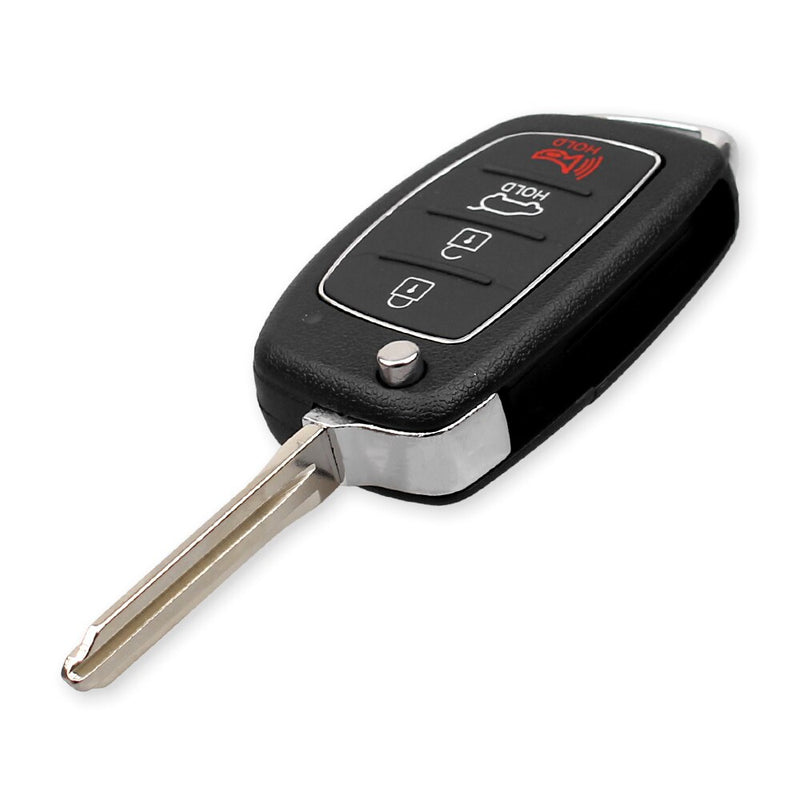 KEYYOU 4 Buttons Folding Car Key Case Shell Fob For HYUNDAI Mistra Santa Fe Sonata Tucson Accent I30 I40 I45 New Replacement