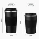 380ml 510ml Stainless Steel Coffee Cup, Non-slip Travel Car Insulated Bottle
