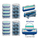 Men's Razor Fusion Pro Glide Power Shaving Shaver Male Face Beard Hair Trimmer 5 Layer Blades Replacement Refills