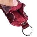 Soft Genuine Leather Keychain Housekeeper Case Wallet EDC Women Hasp Car Key Holder Organizer Bag Men Pull-Style Keys Pouch