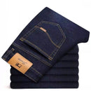 Fashion Brand Clothing Slim Men Business Casual Jeans Man Oversize Denim Pants Trousers Baggy Stretch Jeans Autumn