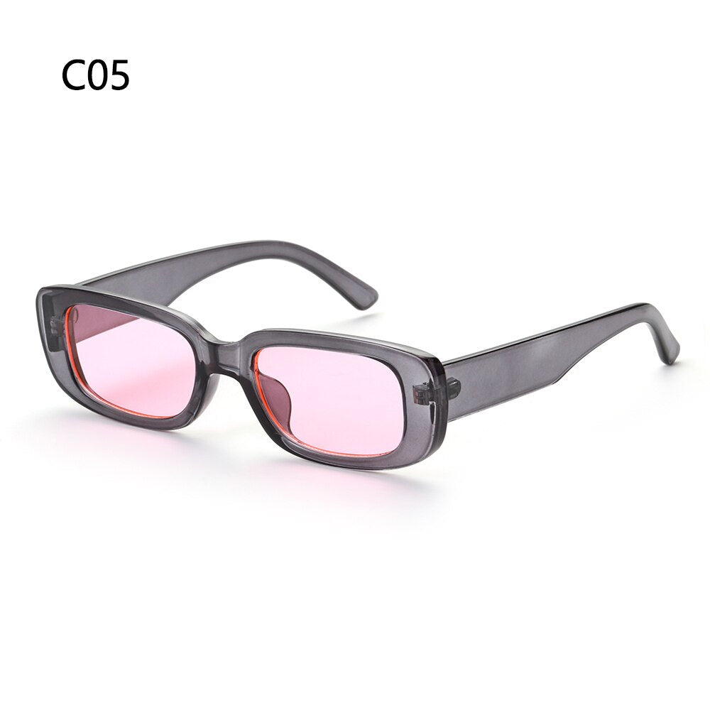 Y2K Square Sunglasses Fashion Colorful Frame Sun Glasses Women Men Ret