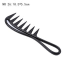 Grove Hairdress Comb Heat Resistant Woman Wet Hook Curly Hair Brushes Pro Salon Dyeing Styling Tools Coarse Wide Spikes Tooth