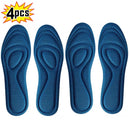 4Pcs Memory Foam Orthopedic Insoles for Shoes Antibacterial Deodorization Sweat Absorption Insert Sport Shoes Running Pads