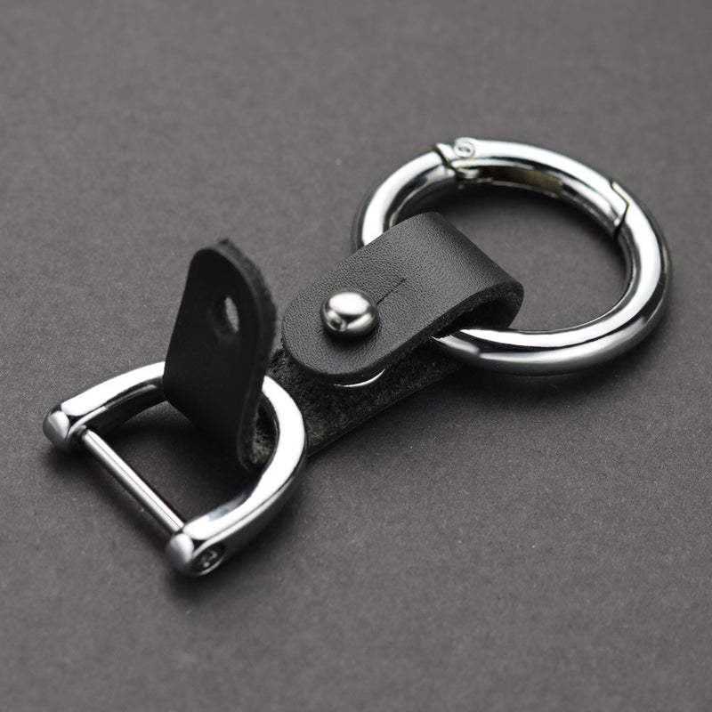 Keychain  Accessories All-match Clasp Handmade Genuine Leather DIY Car Key Chain Ring Holder Detachable  Keyring YP011
