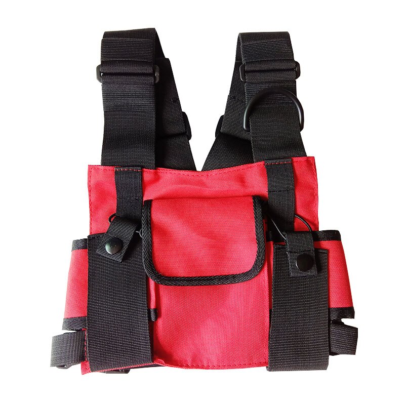 Functional Tactical Chest Bag For Men Fashion Bullet Hip Hop Vest Streetwear Bag Waist Pack Unisex Black Chest Rig Bag 899