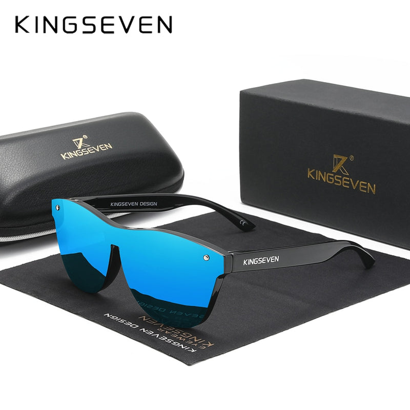 KINGSEVEN New Brand Design Women's Glasses TR90 Polarized Sunglasses Men Retro Sun Glasses Sonnenbrille Herren