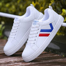 Men's Casual Shoes Lightweight Breathable Men Shoes Flat Lace-Up Men Sneakers White Business Travel Unisex Tenis Masculino