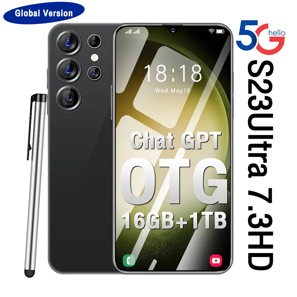 Mobile Phone S23 Ultra 7.3 Inch 16GB+1tb Face ID Unlocked Cellphones 10  Core 5g Smartphones for Samsung Android - China Mobile Phone and Smart  Phone price