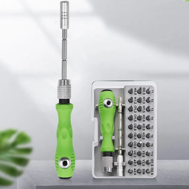 32 In 1 Multifunctional Screwdriver Combination Household Portable Cross Magnetic Precision Screwdriver Set Maintenance Tool