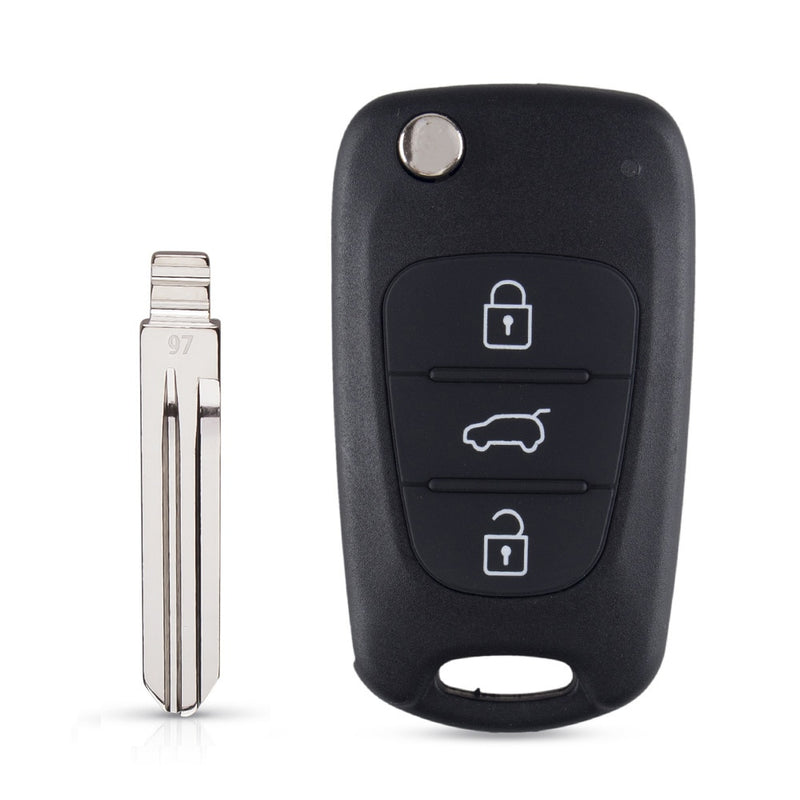 KEYYOU New Remote Key Shell For Hyundai I20 I30 IX35 I35 Accent Kia Picanto Sportage K5 3 Buttons Flip Folding Remote Key Case