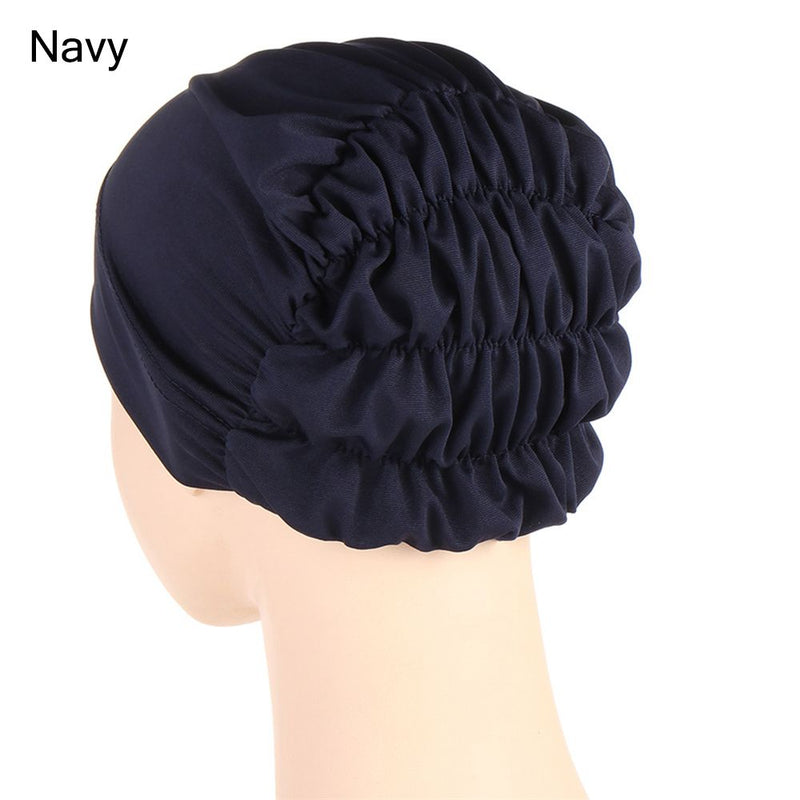 Women Shine Silver Gold Knot Twist Turban Headbands Cap Autumn Winter Warm Headwear Casual Streetwear Female Muslim Indian Hats