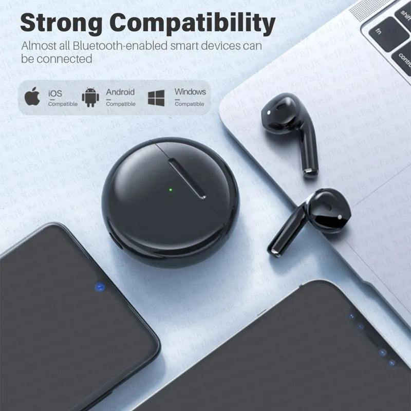 Original Air Pro 6 TWS Wireless Headphones Bluetooth Earphones In Ear Earbuds Earpod Sports Gamer Pods Headset For Apple iPhone