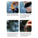 Windshield Repair Kit Quick Fix Cracked Glass Windscreen Tool Resin Rubber Sealer Paint Cleaner Car glass restoration No trace