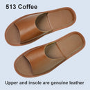 Big sizes Genuine Cow Leather Slippers Homes in indoor slipper open toe sandals men women elderly casual Slides shoes