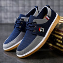New Men's Canvas Shoes Lightweight Sports Shoes Casual Mesh  Breathable Vulcanized Shoes Classic Fashion Lace Up Work Shoes