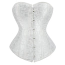 Corset Top for Women Lingerie Sexy Bustiers Overbust Gothic Clothes Halloween Vintage Plus Size Espartilho Mujer Black White