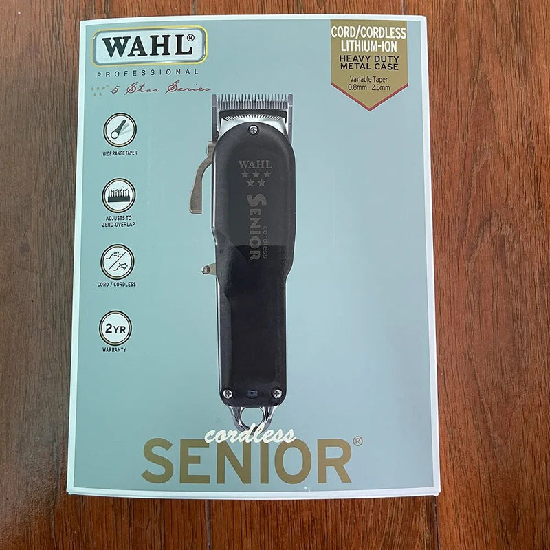 Wahl 8504 Senior Professional 5 Star Cordless Hair Clipper With 70 Minute Run Time For Barbers and Stylists