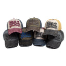 Fashion Vintage Washed Cotton Baseball Cap Digit 1962 Embroidery Snapback Hat Visor Hip Hop Caps