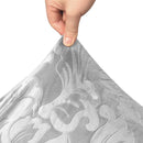 Velvet Elastic Chair Covers Removable Anti-dirty Seat Jacquard  Stretch Chair Covers For Dining Room Kitchen Hotel 1/2/4/6 Pcs