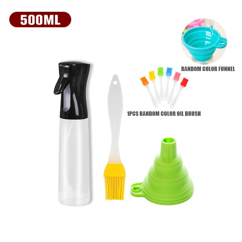 New 1/2PCS Olive Oil Spray BBQ Cooking Kitchen Baking Sprayer Bottle Leak-proof BBQ Air Fryer Sprayer Oil Camping Cookware Tool
