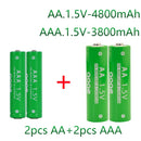 AA+AAA battery 1.5V, charger, rechargeable battery suitable for clock remote control, watches, computers, mice, toys, etc