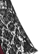 Goth Dark Gothic Aesthetic Vintage Women Dresses Grunge Lace Patchwork Flare Sleeve Black A-line Dress Punk Partywear