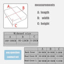 Waterproof 1/2/3/4 Seaters Cushion Sofa Seat Cover Anti-dust Tight Wrap Protector Jacquard Plush Fibre for Living room