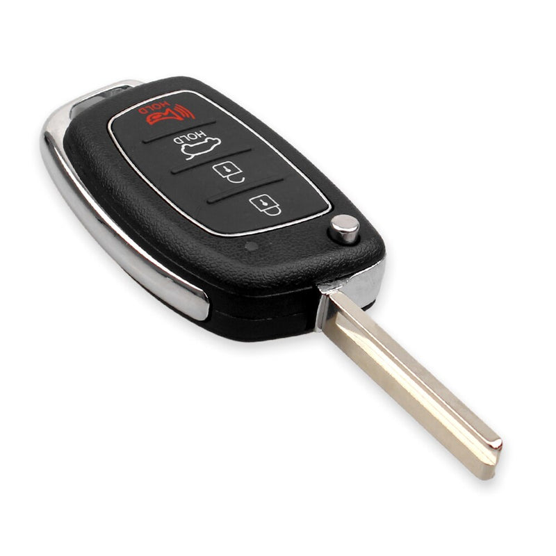 KEYYOU 4 Buttons Folding Car Key Case Shell Fob For HYUNDAI Mistra Santa Fe Sonata Tucson Accent I30 I40 I45 New Replacement