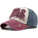 Fashion Vintage Washed Cotton Baseball Cap Digit 1962 Embroidery Snapback Hat Visor Hip Hop Caps