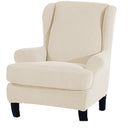 Arm Back Chair Cover Elastic Armchair Wing Chair Cover Stretch Protector Slipcover for Home Furniture Living Room 2 Piece/set