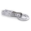 Dalaful High-Grade Keychain Keyrings Business Alloy Metal Key Chain Ring Holder Simple Chic Gift For Men Women For Car K374