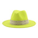 Panama Hat Western Cowboy Hats for Women Solid Big Brim Casual Fedoras Men Women Camel Black White Felted Hat Sombreros Gorras