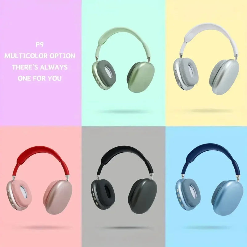 New P9 PRO Wireless Headphones Bt Headset Smart Noise Reduction Headsets Stereo Sound TWS Earphones Gaming Earpiece for Phone PC