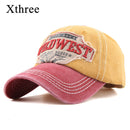 Xthree Men's Baseball Caps for Women Cap Bone Streetwear Dad Hat Snapback Embroidery Casual Casquette Hip Hop Cap