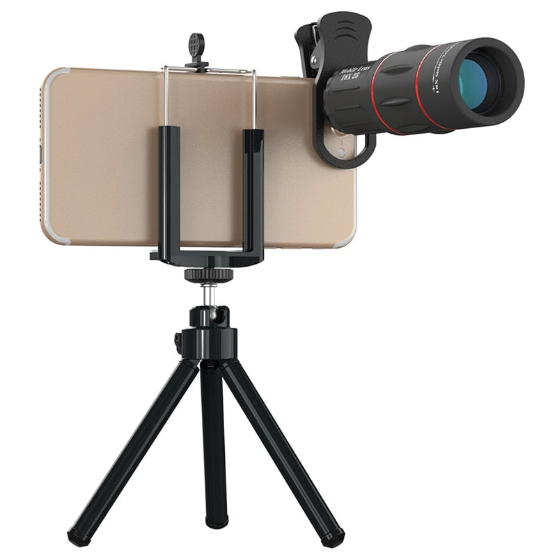 APEXEL 18X Telescope Zoom lens Monocular Mobile Phone camera Lens for iPhone Samsung Smartphones.