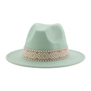 Panama Hat Western Cowboy Hats for Women Solid Big Brim Casual Fedoras Men Women Camel Black White Felted Hat Sombreros Gorras