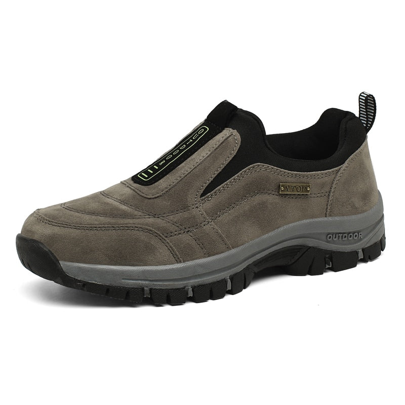 Outdoor Shoe Men Sneakers Winter Slip On Casual Men Shoes Breathable Suede Leather Shoe Anti-skid Walking Shoe Hot Sale Footwear