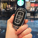 TPU Car Key Case Cover Fob For Hyundai Tucson Sonata Fe Creta ix25 ix35 ix45 i10 i20 i30 i40 Verna Solaris Mistra Elantra Accent