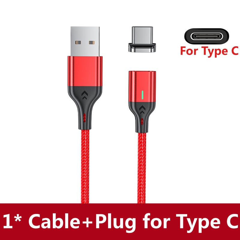 AUFU Magnetic Charge Cable Fast Charging USB Type C Cable for Samsung Xiaomi iPhone Magnet Micro USB Data Quick Charging Wire